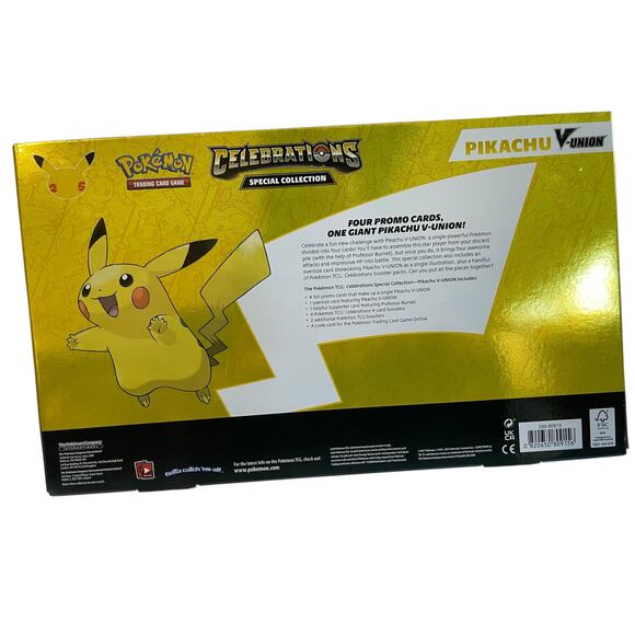 Pokemon Celebrations Special Collection Box Pikachu V-Union Trading Cards 2021 - Picture 2 of 8